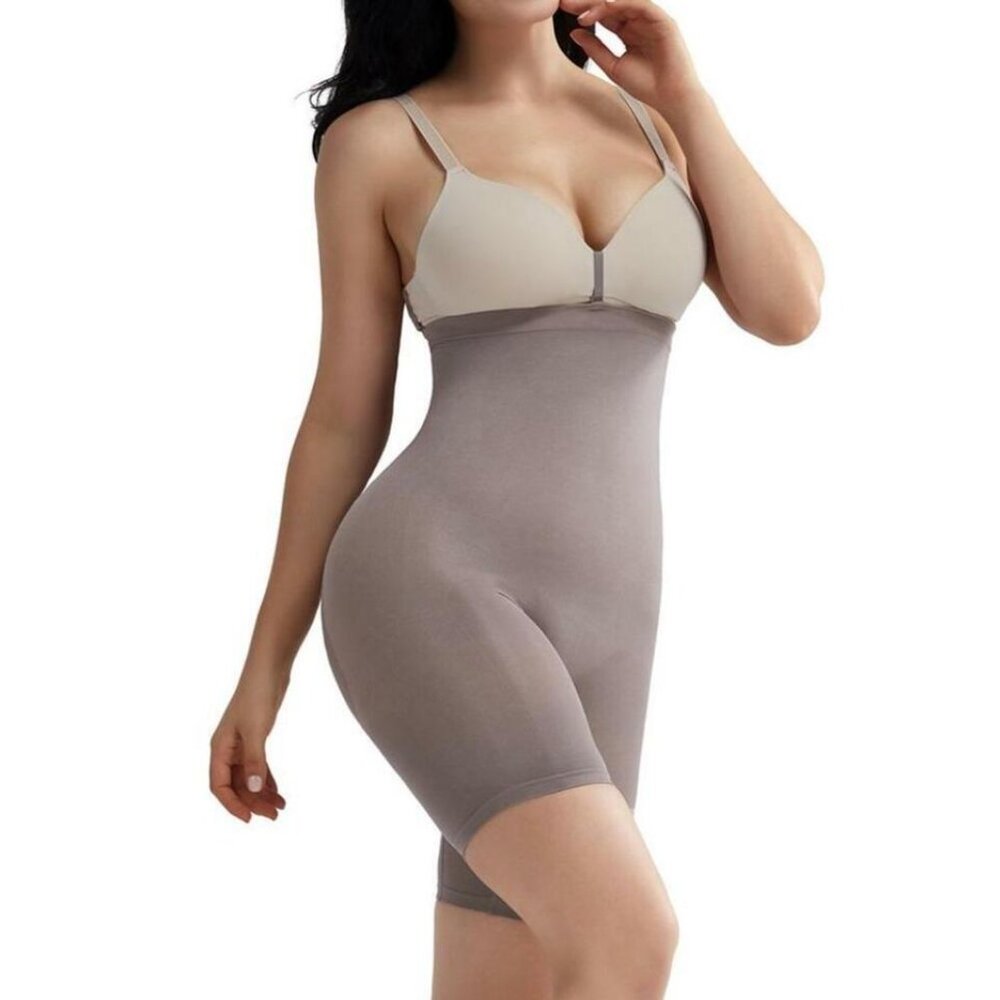 Tummy Control Removable Straps High-Waisted Seamless Smooth Shapewear Shorts